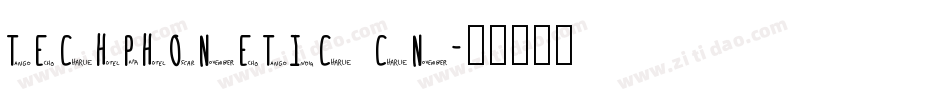 TechPhonetic Cn字体转换